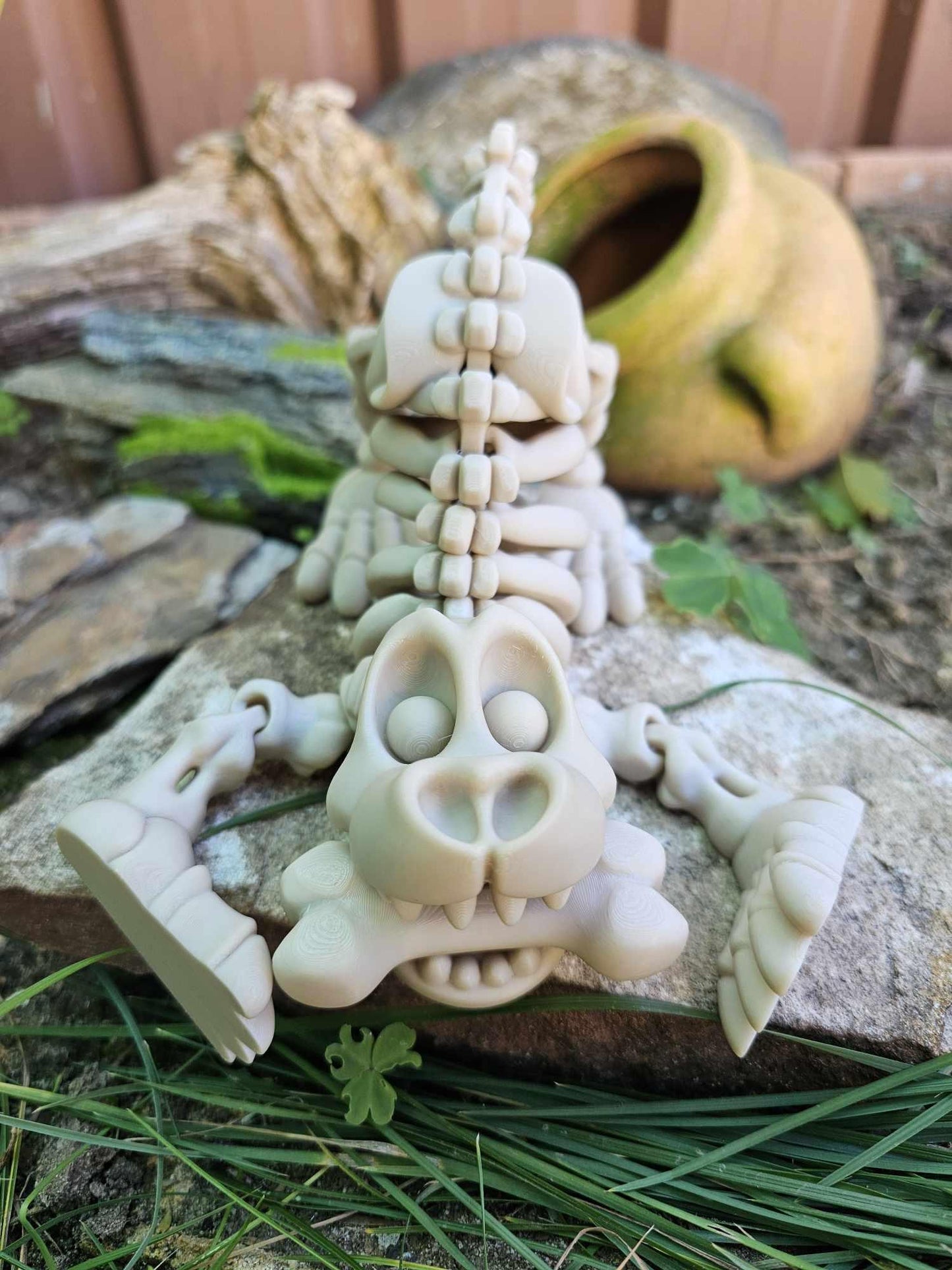 Skeleton Dog and Bone