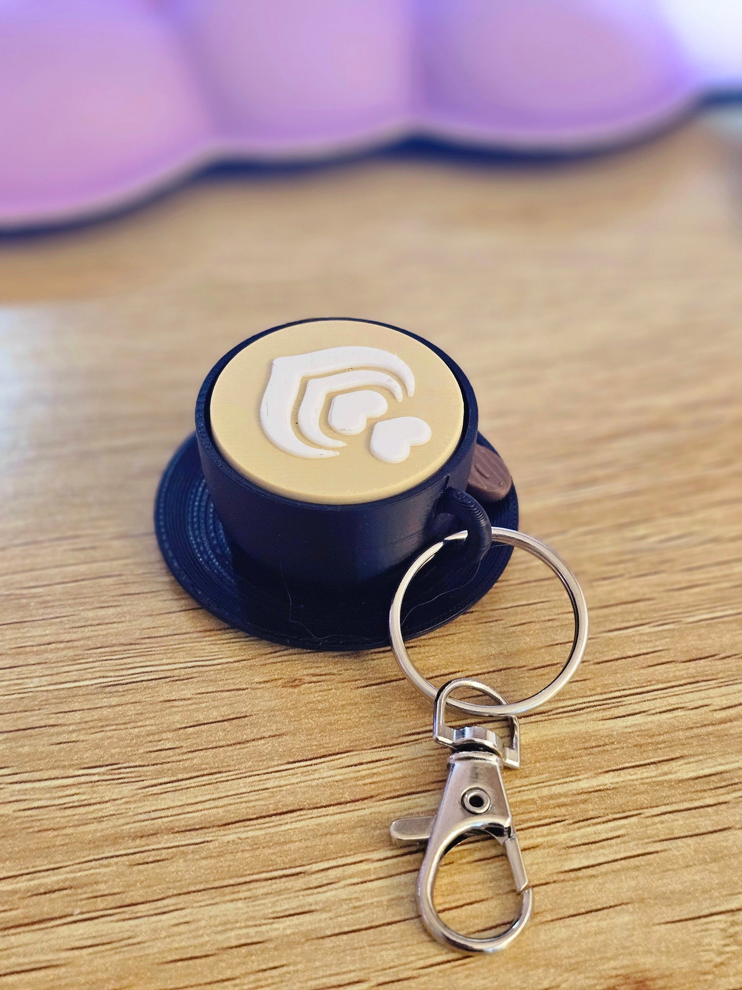 Mini Cappuccino Clicker – Fidget Toy Keychain