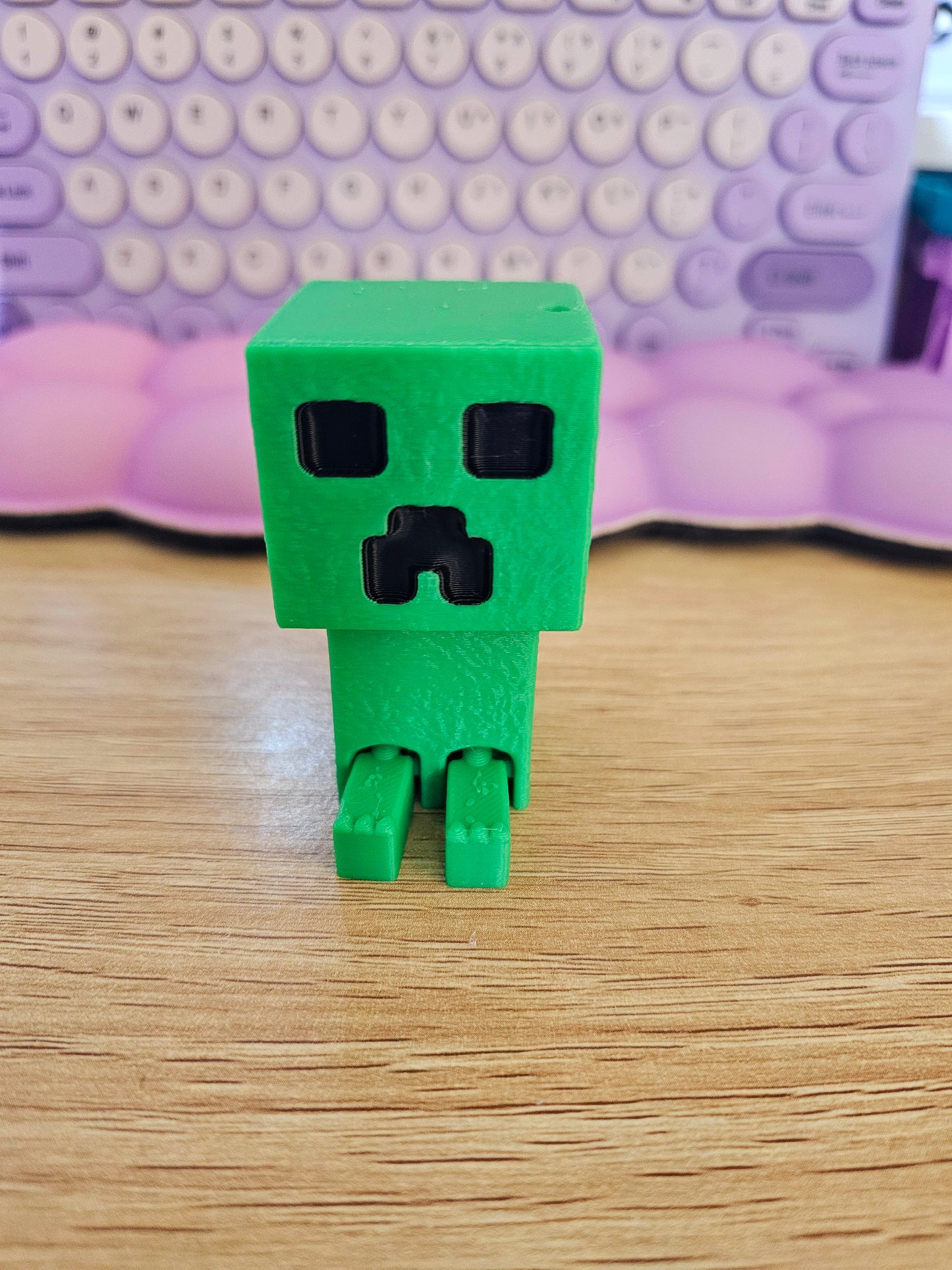 Creeper inspired clicker fidget toy