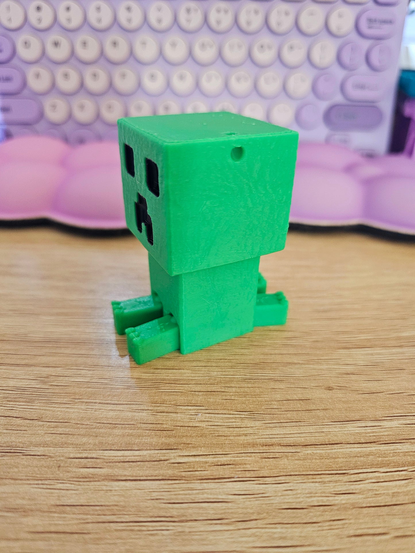 Creeper inspired clicker fidget toy
