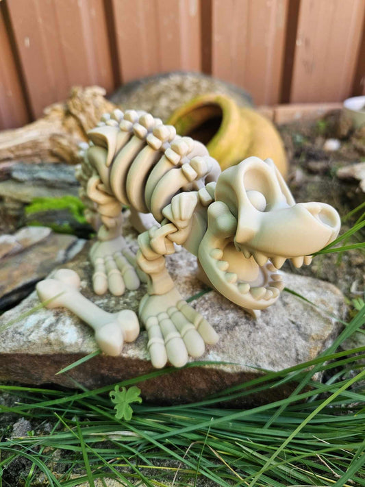 Skeleton Dog and Bone