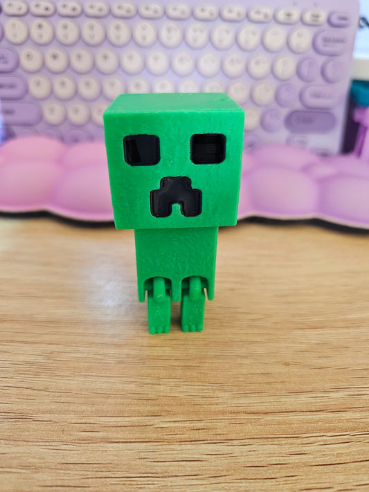 Creeper inspired clicker fidget toy